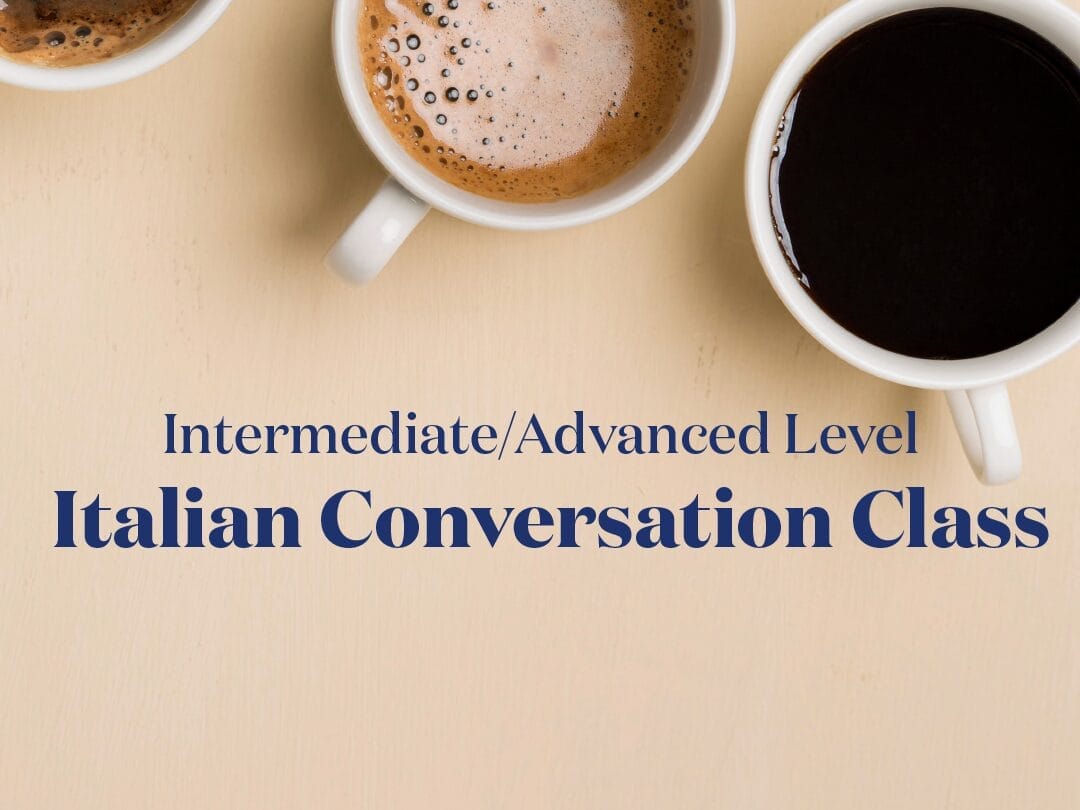 Italian Conversation Class Houston Cultural Events Calendar