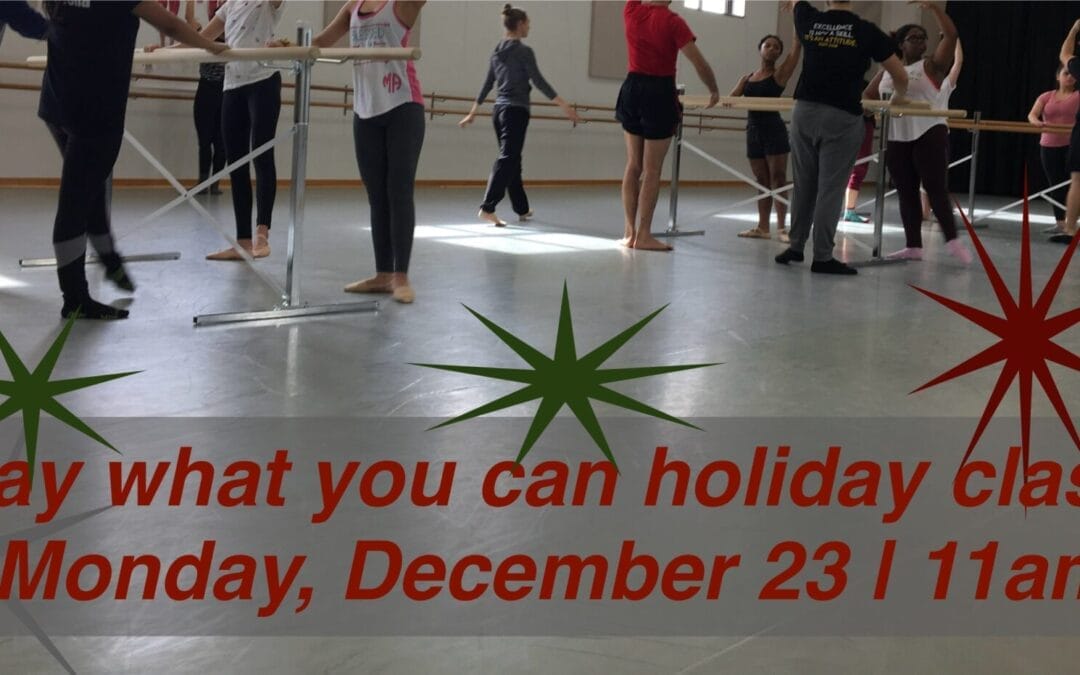 Pay what you can holiday class with Group Acorde!